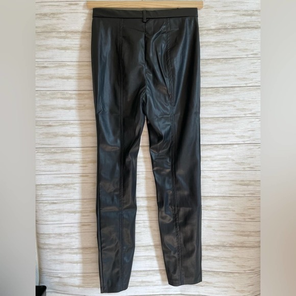 NWT Jason Wu Vegan Leather Pant Split Hem - Picture 5 of 8